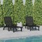Flash Furniture Black Adjustable Chaise Lounger with Cupholder, 2PK 2-LE-HMP-2017-414-BK-GG - alternate 1